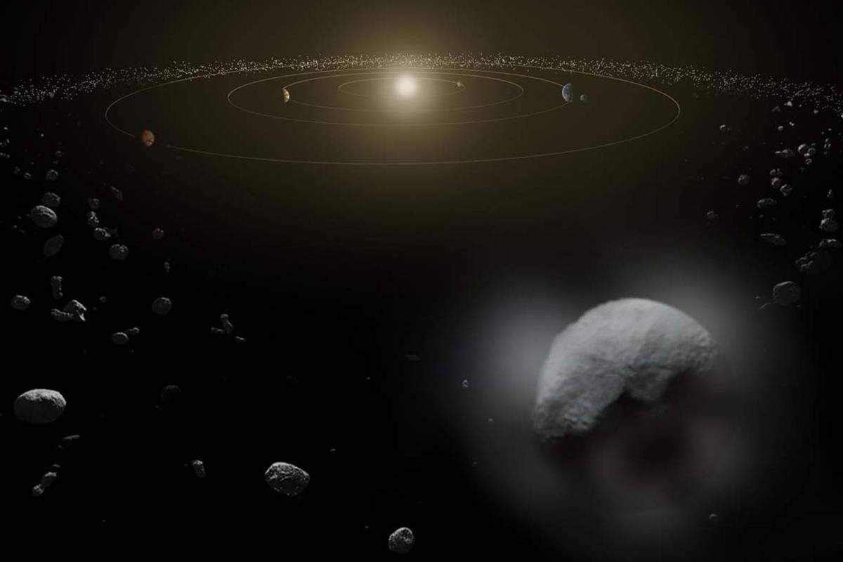 Gleichfalls zum Klassiker des Katastrophen- und Science-Fiction-Films zählt der Einschlag eines Asteroiden. Nur dass ein Asteroid vom Durchmesser von fünf Kilometern, der ein Land wie die Niederlande ausradieren würde, statistisch nur alle 20 Millionen Jahre auftritt.