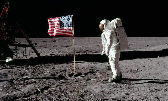 Am 20. Juli 1969 betrat der erste Mensch den Mond. – (c) Nasa