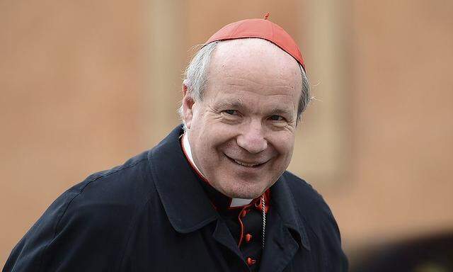 Cardinal Christoph Schonborn of Austria arrives for a meeting at the Vatican