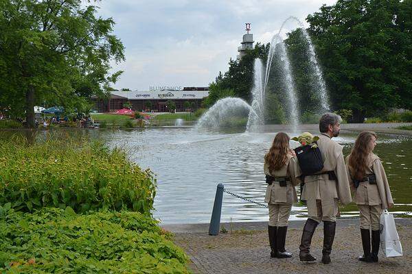 Ein weiterer Höhepunkt war eine Open-Air-Vorstellung von Episode VI im nahegelegenen Grugapark.