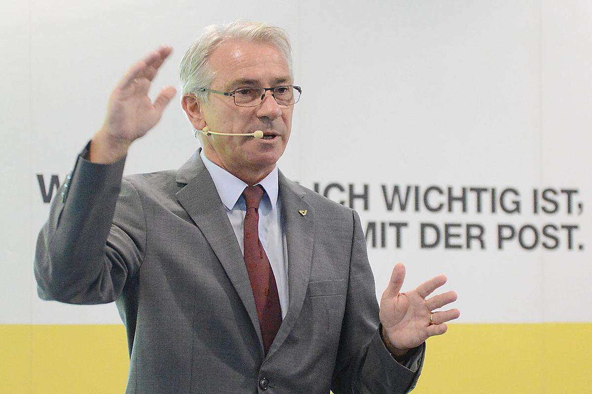 Gerhard PölzlVorstandschef der Österreichischen Post Vergütung: 2,55 Millionen Euro
