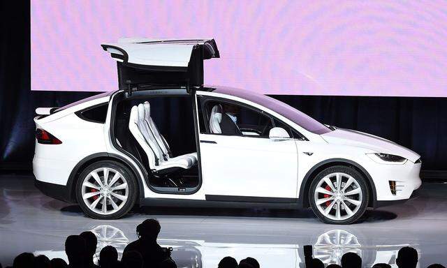 Immer wieder nett anzusehen: die spektakulären Hintertüren des Model X.