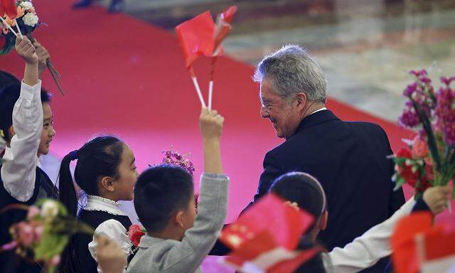 Heinz Fischer bei einem Staatsbesuch in China 2015. (Archivbild)