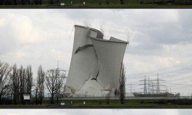 In Deutschland fallen die letzten Atomkraftwerke. Im Bild das AKW Biblis. 