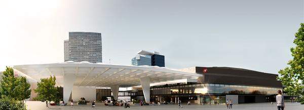 Das Austria Center Vienna soll modernisiert werden. Bis 2022 soll ein neues Zugangsgebäude mit einem Skywalk gebaut werden. Der Vorplatz erhält eine teilweise transparente Überdachung – das „Donausegel“ genannt wird.