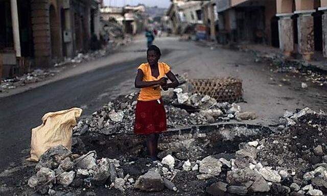 Port-au-Prince eine Monat nach dem Beben