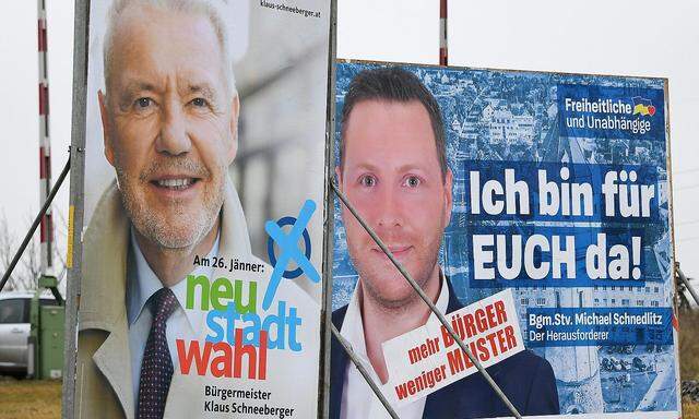 ++ THEMENBILD ++ NOe GEMEINDERATSWAHLEN / WAHLPLAKATE