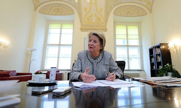 Archivbild: Stenzel bei einem "Presse"-Interview im November 2013