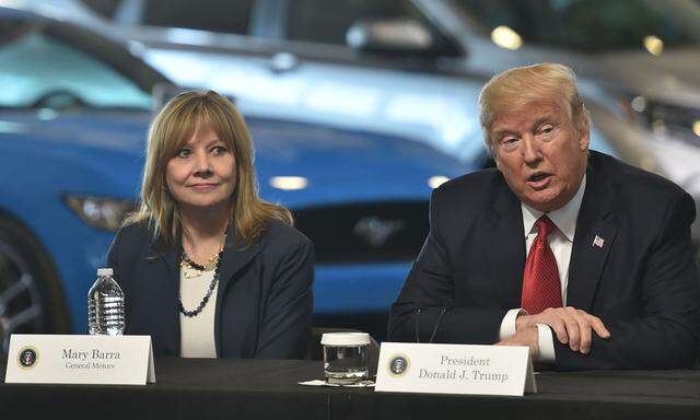 Donald Trump ist sauer auf GM-Chefin Mary Barra