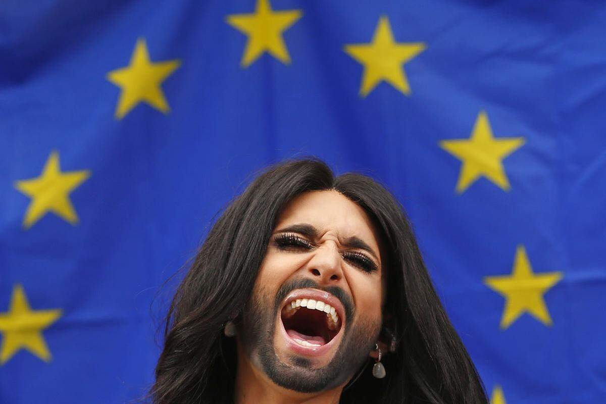 Einer von Österreichs berühmtesten Bärten gehört Songcontest-Gewinnerin Conchita Wurst.