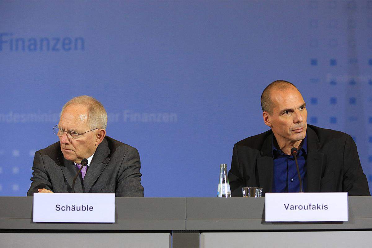 "Ich habe meine Skepsis nicht verhehlen können.""Verlässlichkeit ist die Voraussetzung von Vertrauen."  Deutschlands Finanzminister Wolfgang Schäuble bei einer anschließenden Pressekonferenz.