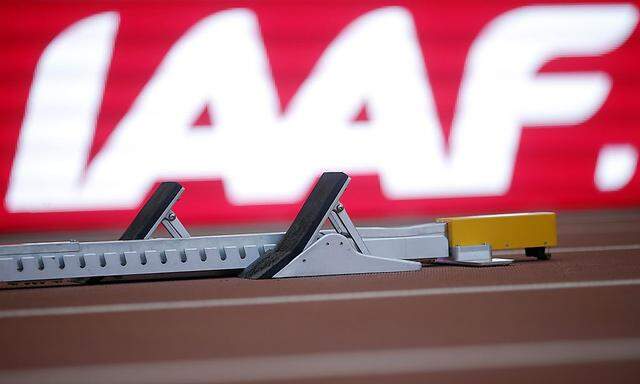 IAAF-Schriftzug