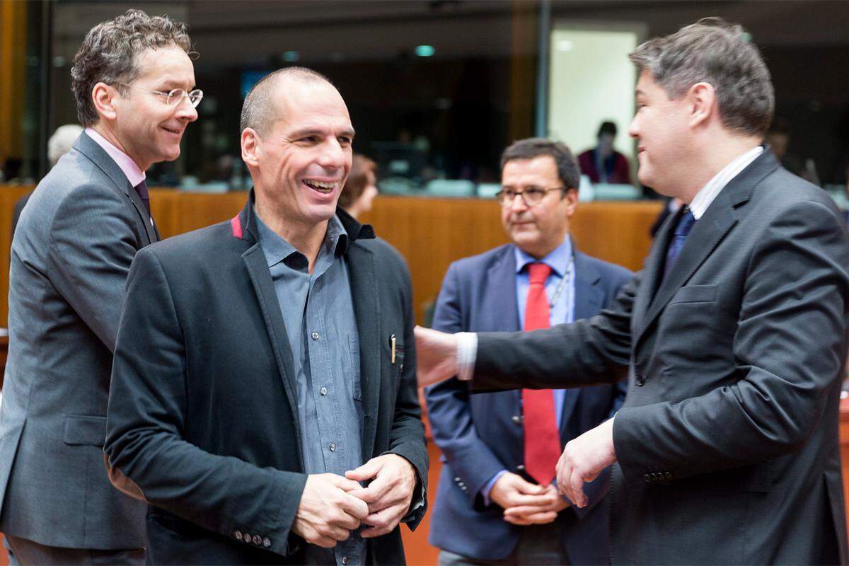 "Tag für Tag, Stunde um Stunde kommen wir uns näher." Der griechische Finanzminister Yanis Varoufakis gibt sich am 19. Februar optimistisch.