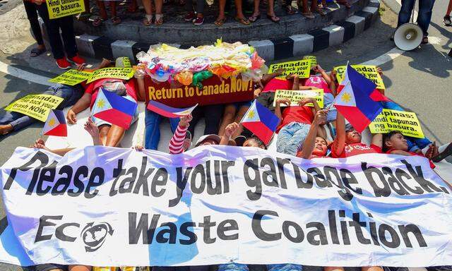 Die Philippinen schickten mehr als 1300 Tonnen Müll nach Kanada zurück.