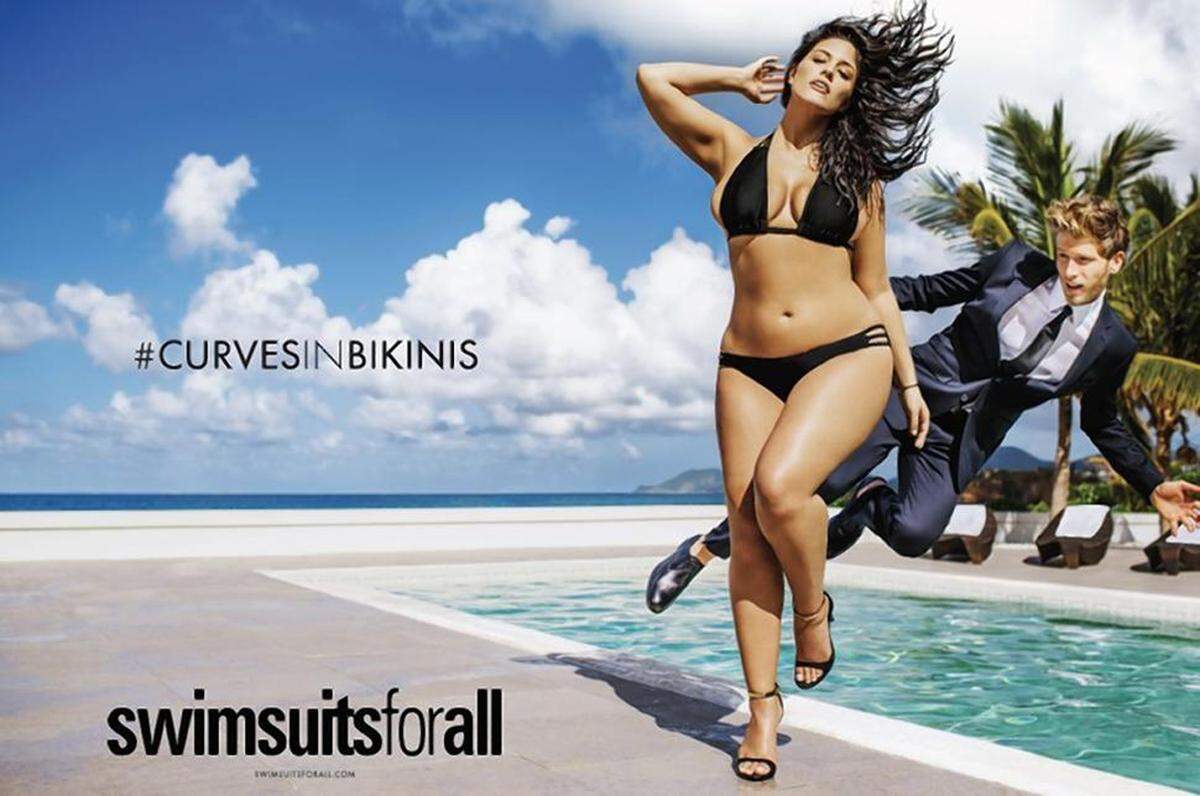 Graham hat Kleidergröße 44 und war bereits im 2016 im Magazin zu sehen, allerdings nicht in der Bilderstrecke, sondern in einer Werbung des Bademodenherstellers "Swimsuit for all".    