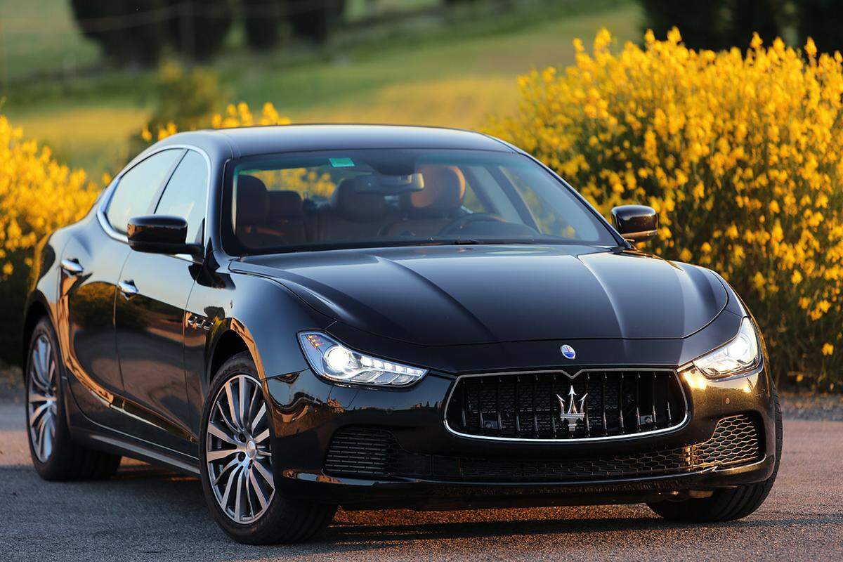 Platz 9: Maserati Ghibli Automatik S Q4 • Leistung: 410 PS •Leergewicht: 2098 Kilogramm • Verbrauch ECE, Super plus: 10,5 l/100 km • Testverbrauch: 13,5 l/100 km. 