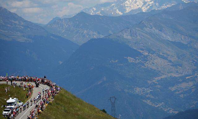 Frankreichs Gletscherpanorama als ständiger Begleiter: Wer heuer die Tour de France gewinnen will, muss hoch hinaus.