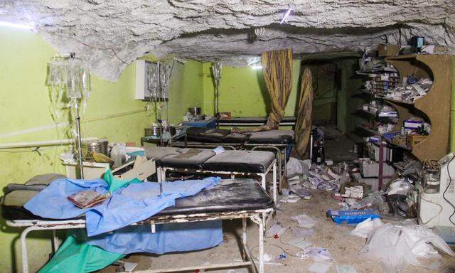 Das bombardierte Spital in Khan Sheikhoun.