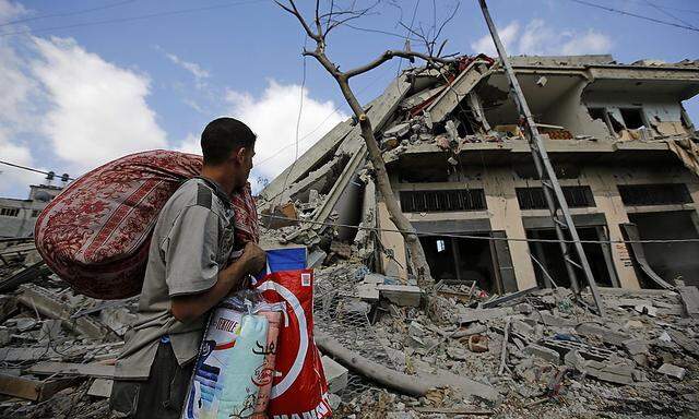 Während der Feuerpause konnten Bewohner des Gazastreifens zu ihren teils zerstörten Häusern.