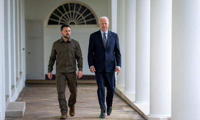 Selenskij und Biden am Donnerstag im Weißen Haus.