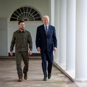 Selenskij und Biden am Donnerstag im Weißen Haus.