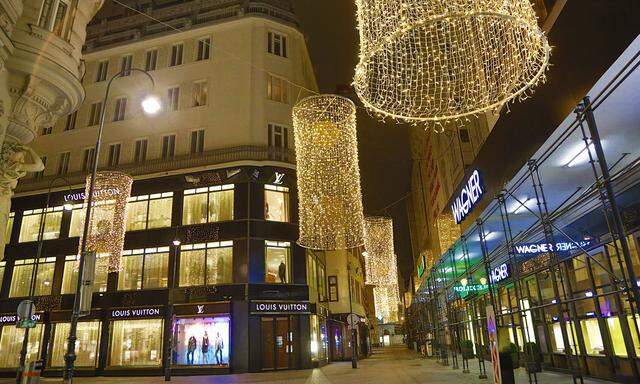 Covid 19: Wien vor dem 2 harten Lockdown Wien, 13.11.2020 Golden Quarter Goldenes Quartier Flagshipstores Luxus-Shoppin