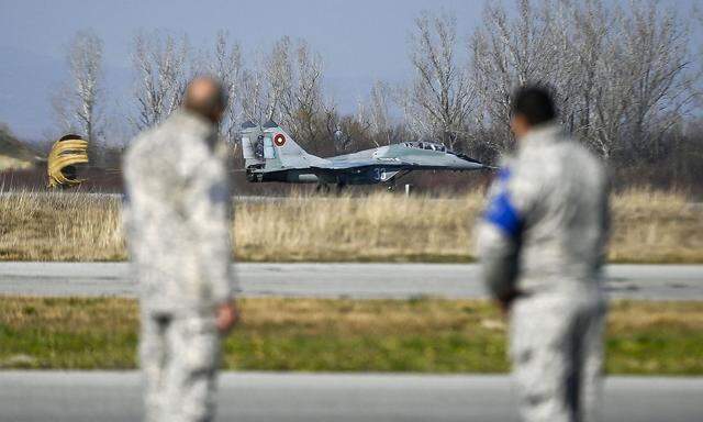 Archivbild: Eine MiG-29 der bulgarischen Luftwaffe.