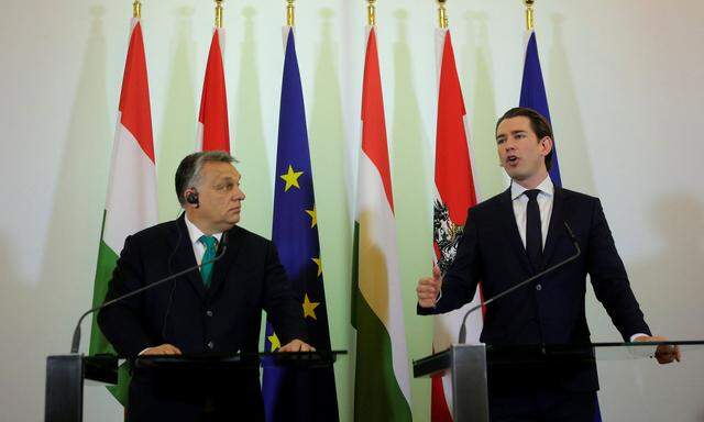 Viktor Orbán und Sebastian Kurz