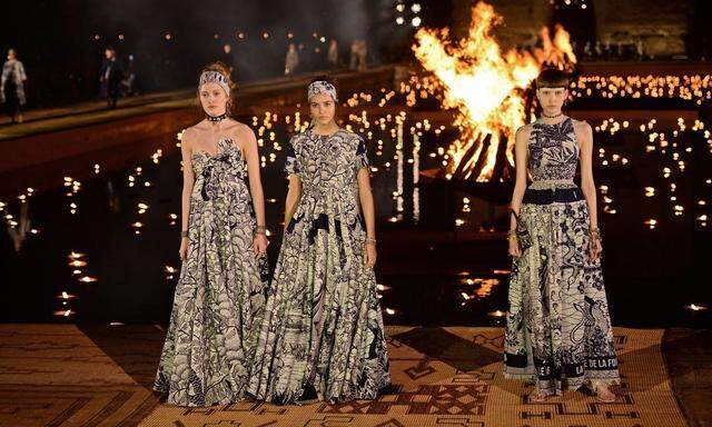 Die Resort 2020 Kollektion des Modehauses Dior wurde in Marokko gezeigt. 