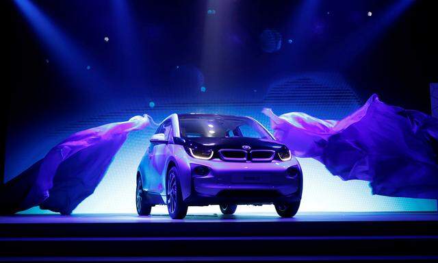 BMW´s first all-electric car, i3, is unveiled at a ceremony in Beijing