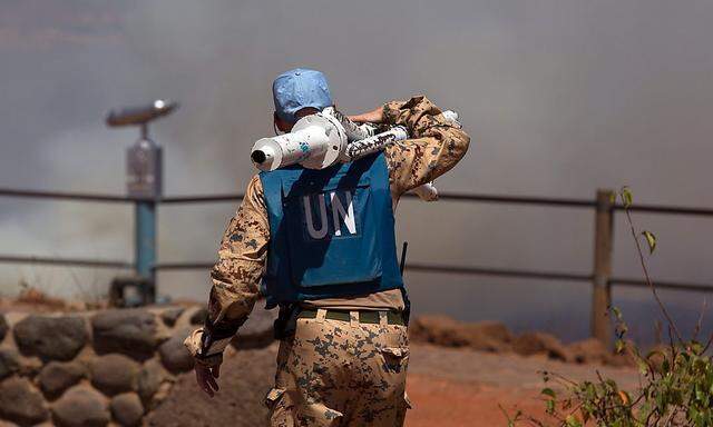 Ein Helfer der UN in Syrien.