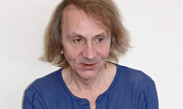 Michel Houellebecq attends a photocall in Venice during the Biennale mostra del Cinema Italy