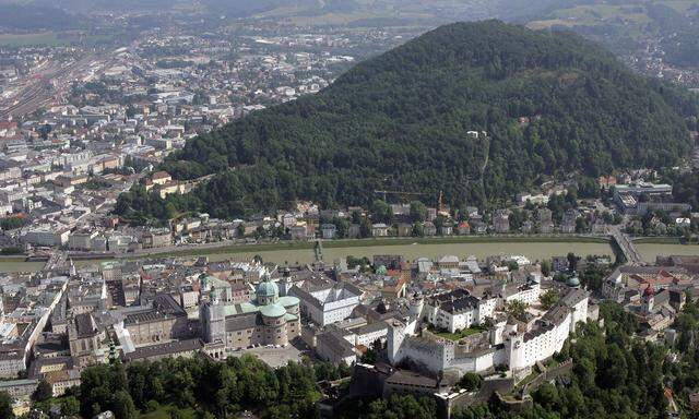 Luftansicht der Stadt Salzburg 