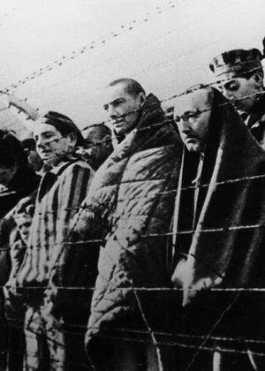 WW2 Oswiecim concentration camp prisoners freed by the Red Army in January 1945 Auschwitz Befre
