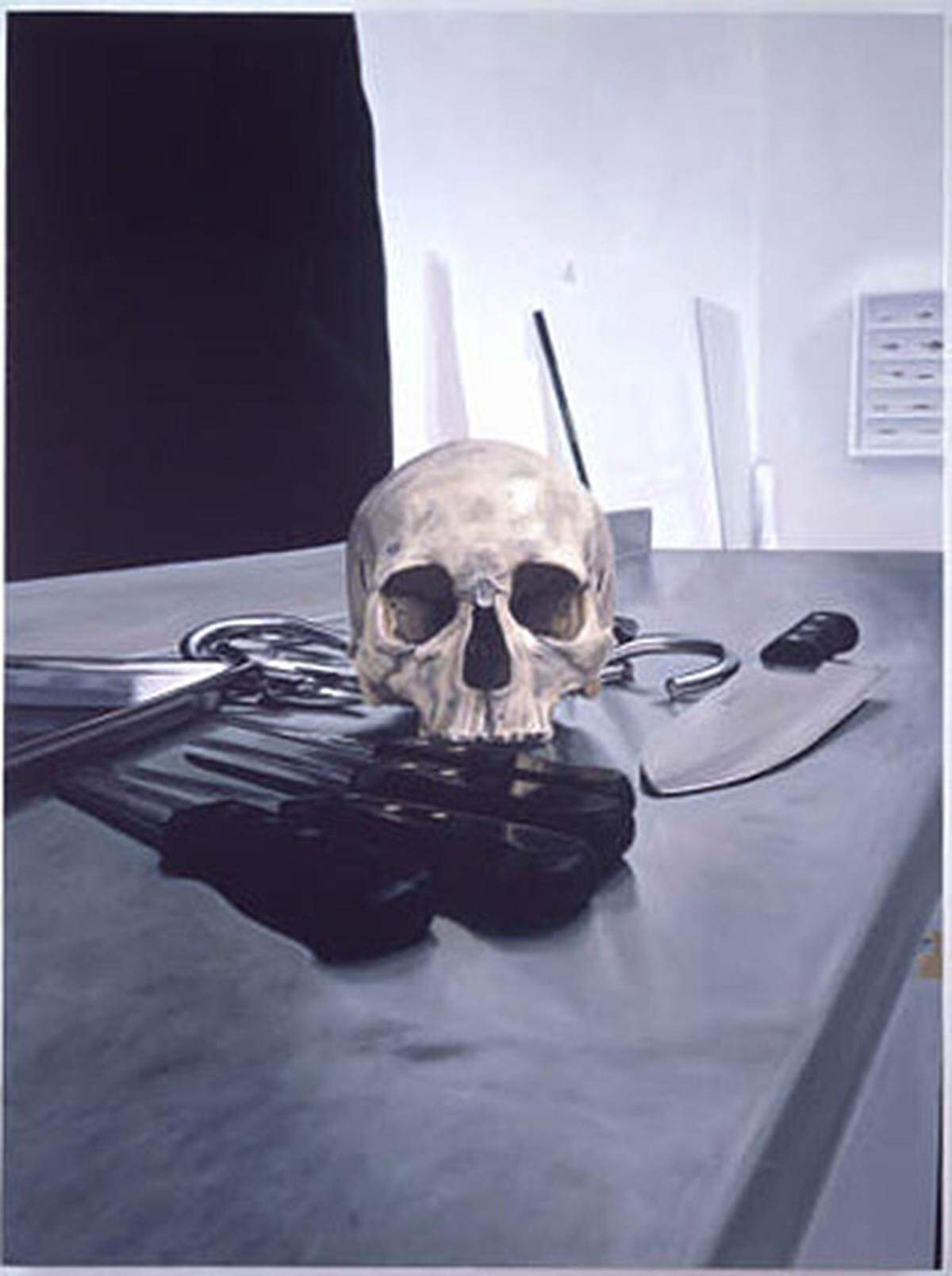 Im Bild: Damien Hirst: Skull and Knives, 2005, Olbricht Collection Courtesy Haunch of Venison (c) VBK Wien, 2010 