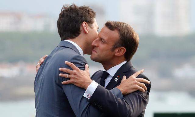 Ein Freund, auf den Justin Trudeau sich verlassen kann: Frankreichs Präsident Macron.