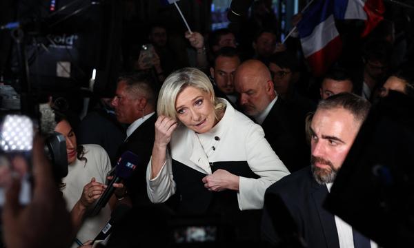 Ihre Partei habe nur wegen der taktischen Absprachen ihrer Gegner verloren, argumentiert Marine Le Pen die Niederlage ihres Rassemblement National.