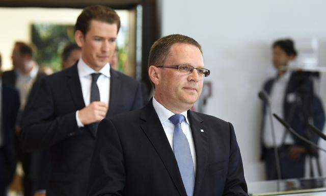 Kanzler Sebastian Kurz mit ÖVP-Klubchef August Wöginger.