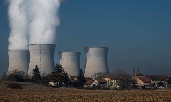 Das Bugey Kernkraftwerk in Saint-Vulbas, im Osten von Frankreich.