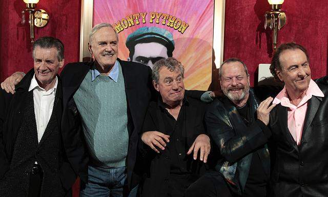Original cast of the Monty Python troupe arrive at the premiere of a documentary  in New York