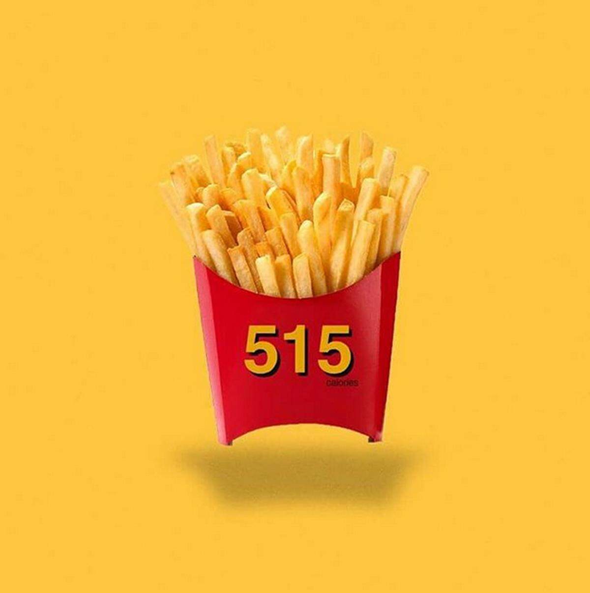 Wer sich Pommes bei McDonald's bestellt, muss mit 515 Kalorien rechnen.