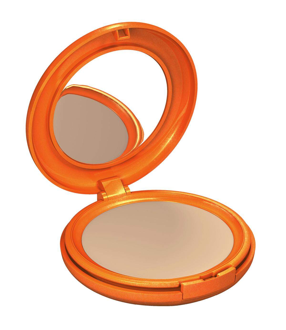 Das Vichy  Capital Soleil Kompakt-Creme-Make-up mit Lichtschutzfaktor 30 wirkt wie eine Sonnencreme, lässt sich auftragen wie ein Fluid und mattiert wie ein Puder. In Apotheken um 21 Euro erhältlich.