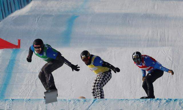 FILE PHOTO: Beijing 2022 Winter Olympics - FIS Snowboard Cross World Cup