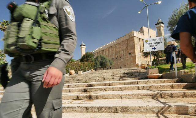 „Sie werden zwei völlig unterschiedliche Opfergeschichten hören.“ Das Grab der Patriarchen, Hebron.