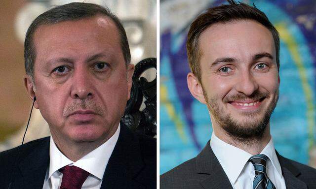 Der türkische Präsident, Recep Tayyip Erdoğan, und ZDF-Satiriker Jan Böhmermann