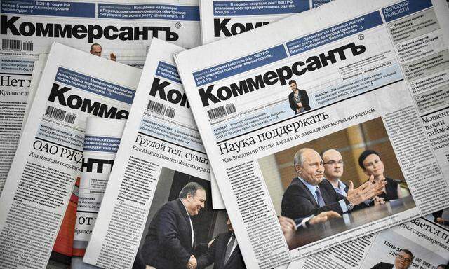 In der russischen Wirtschaftszeitung „Kommersant“ stehen die Zeichen weiter auf Sturm.