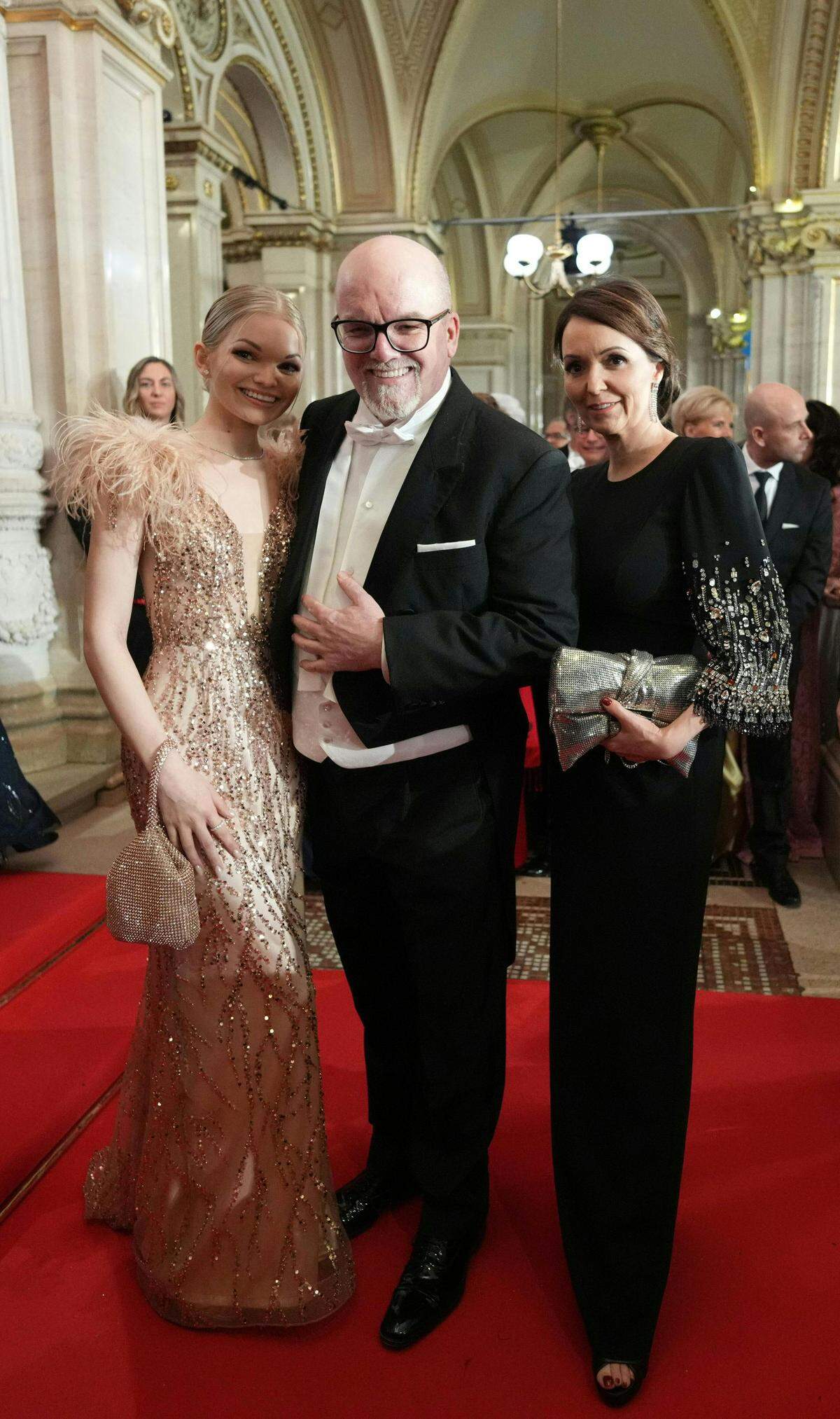 Gerry Friedle (alias DJ Ötzi) mit seiner Ehefrau und seiner Tochter (l.).