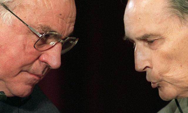 Helmut Kohl und Francois Mitterand
