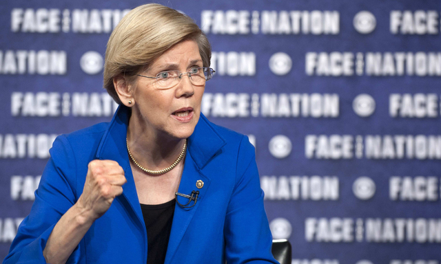 Senator Elizabeth Warren (D-MA) talks with Bob Schieffer on ´Face the Nation´ in Washington