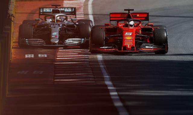 Sebastian Vettel gegen Lewis Hamilton